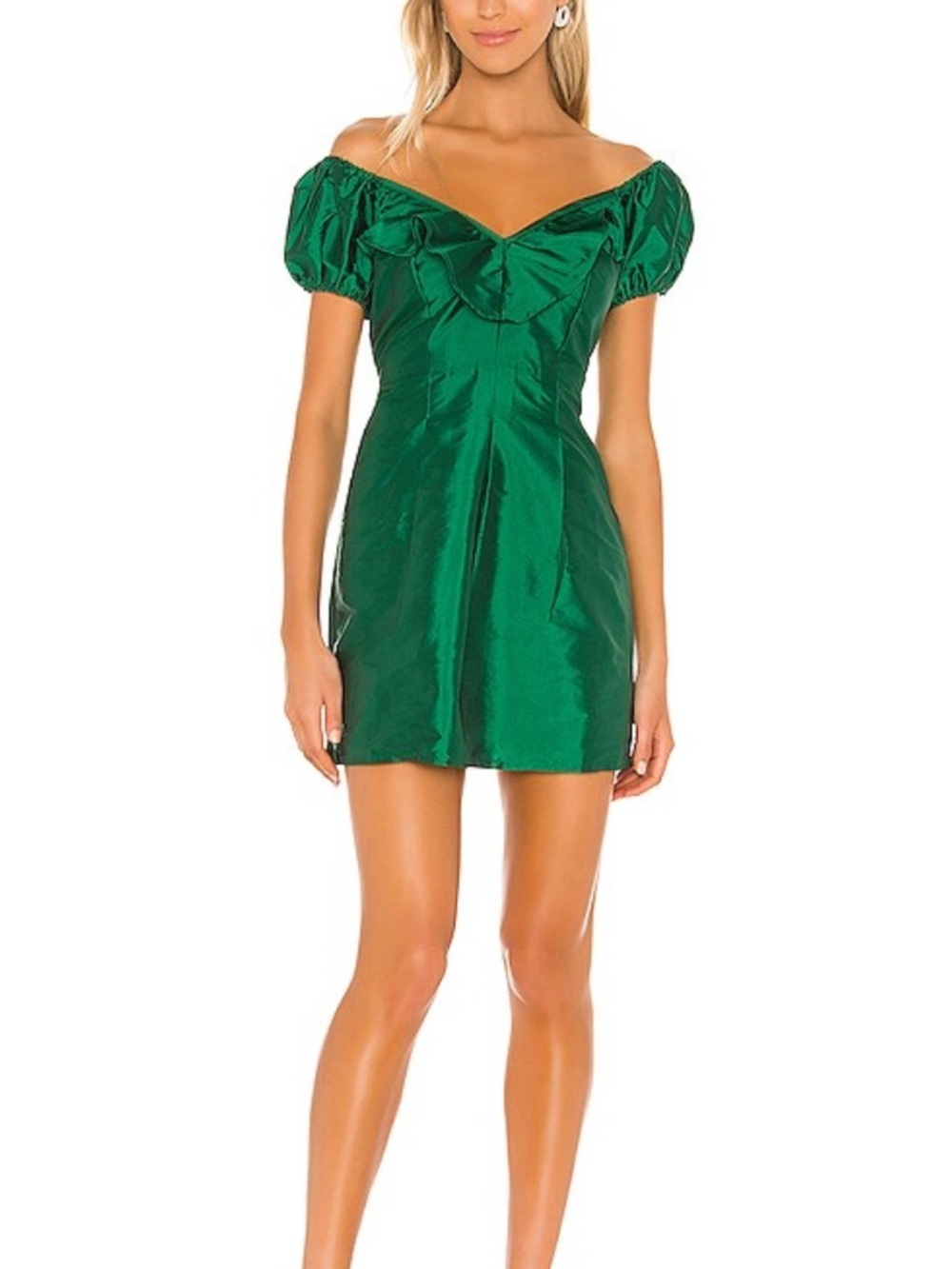 Majroella Devora Mini Dress in Green Size XS